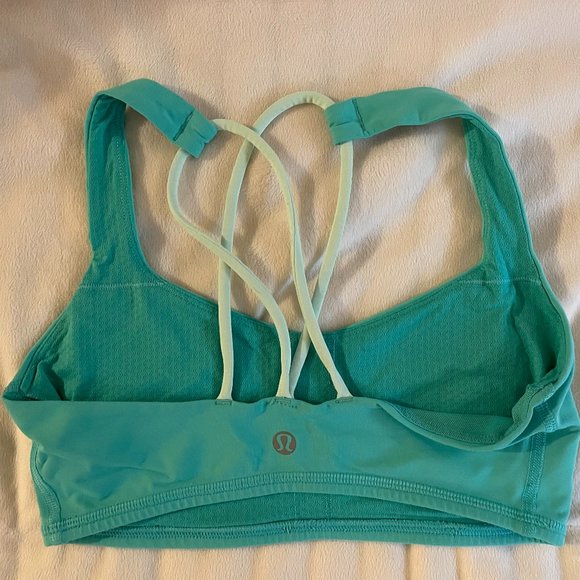 Lululemon Free to be Bra - size 4 - turquoise/light green - Picture 2 of 2